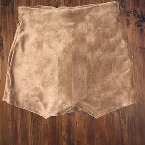 Brown corduroy skort